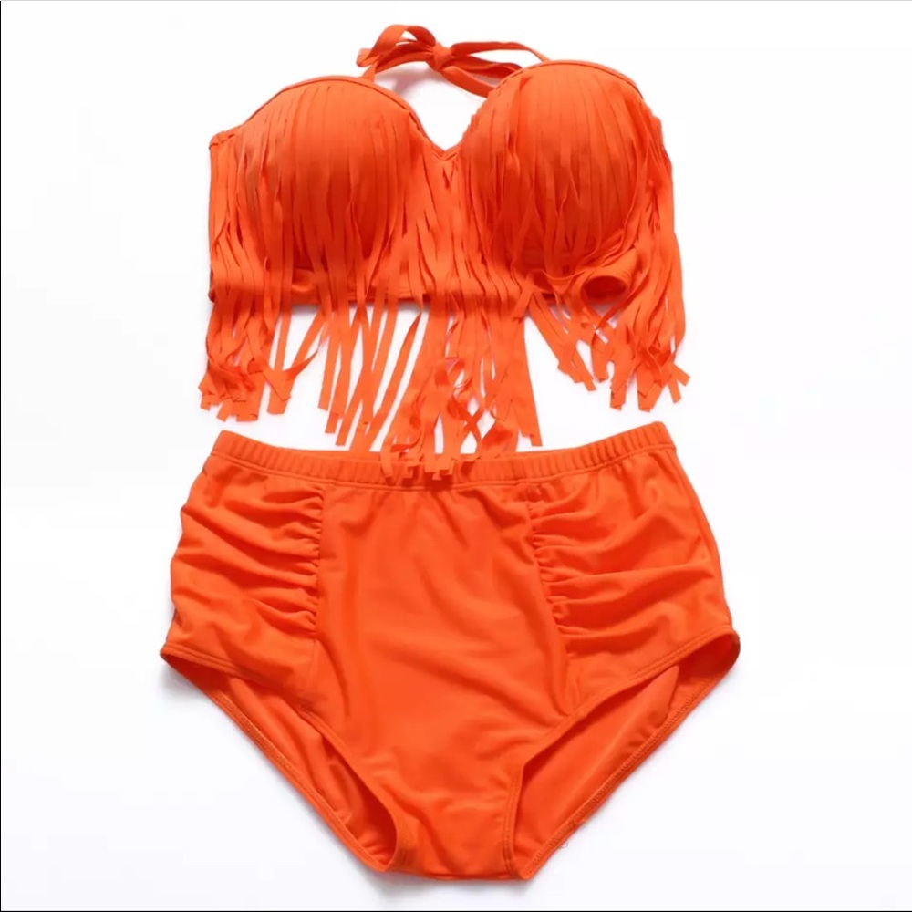 Sexy 2pc Fringe Swimsuit